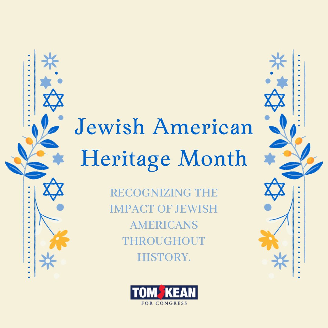 May is Jewish American Heritage Month, a time to honor the countless contributions of Jewish Americans to our nation's progress. In the face of rising antisemitism, we stand steadfast in our support for the Jewish community here in #NJ07 and their enduring legacy.…