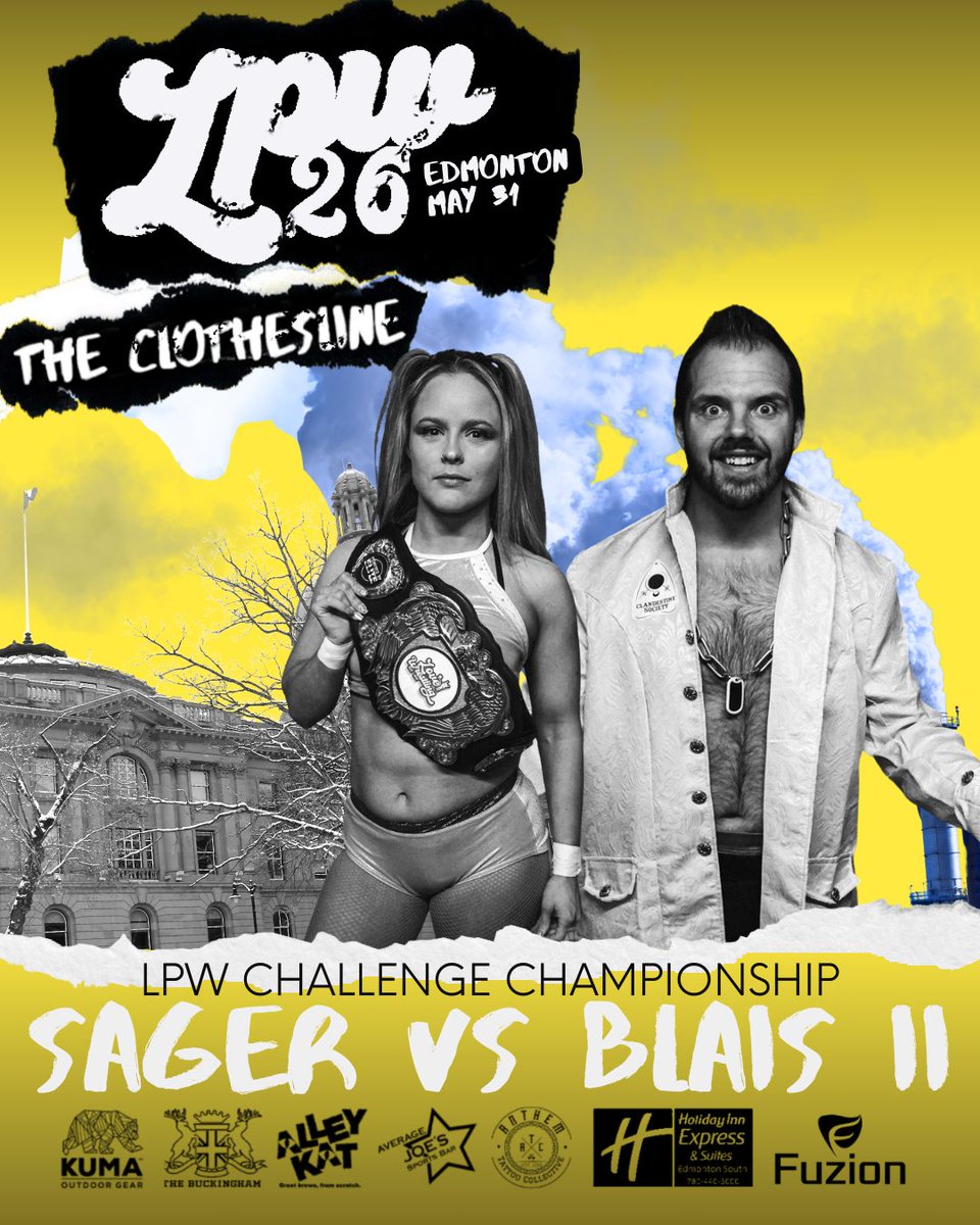 MATCH ANNOUNCEMENT! Immediately after Friday's main event, Michael Richard Blais requested another shot at LPW gold. However, it's not the Grand Championship his sights are set on. On May 31st, @GodsGiftMRB takes on @SagerZoe for her LPW Challenge Championship! 🎟:…