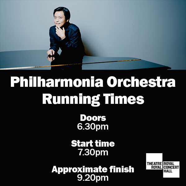 Coming to see @philharmonia Orchestra? Here's your stage times 🕚 Taking the stage tonight, Sunwook Kim joins the Philharmonia led by conductor Alexandre Bloch. Last tickets: bit.ly/44mpu0o Save on dining and travel with your show ticket: bit.ly/3K0crc3