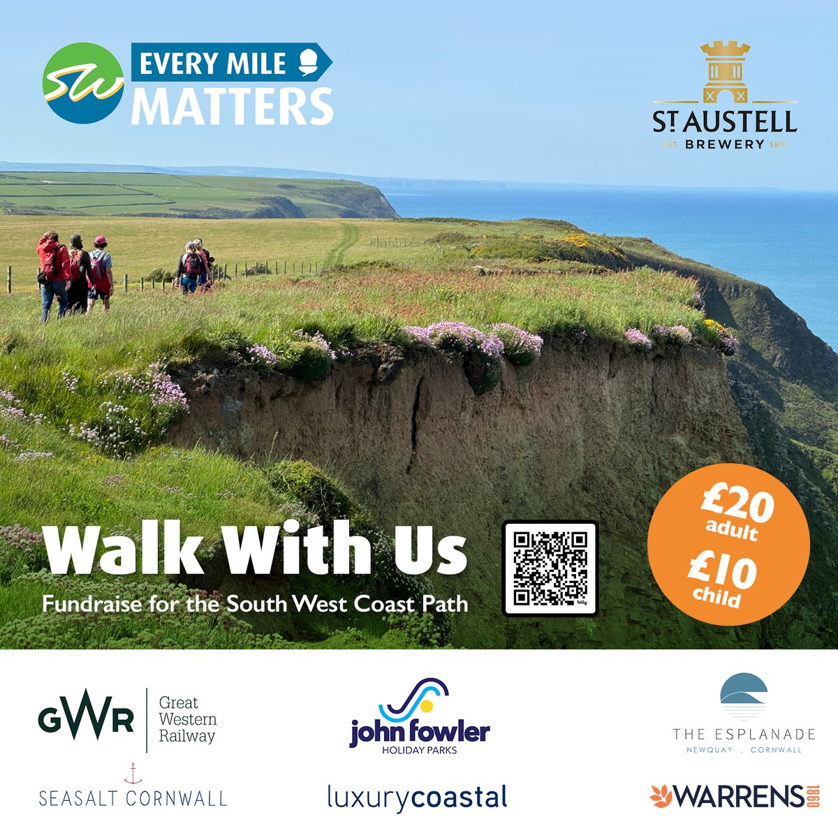 Happy #NationalWalkingMonth! To celebrate why not join one of our Magnificent 7 fundraising walks and help us to protect the Path you love! JOIN US and enjoy a coastal walk and chat with the #SWCP team. #everymilematters #MakeADifference #giveback #hike 🎟️shop.southwestcoastpath.org.uk/collections/ma…