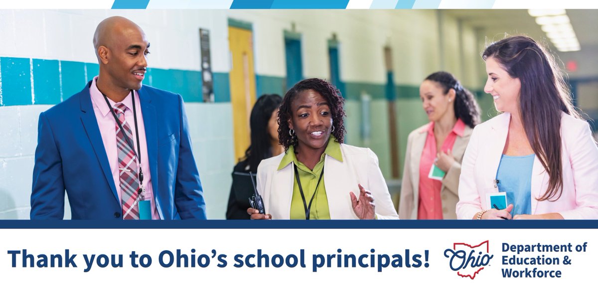 Let's applaud our school leaders! Today is #PrincipalsDay and we're sending our gratitude to Ohio's principals for their leadership and dedication. Thank you for the countless ways you create opportunities for students, staff, and school communities to succeed.