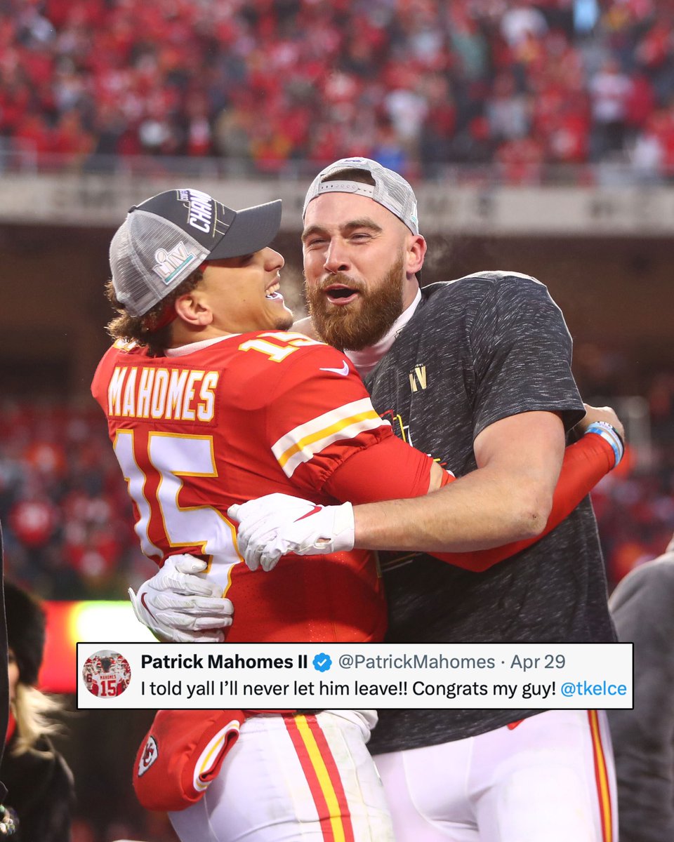 Get you a friendship like Travis Kelce and Patrick Mahomes. ❤️