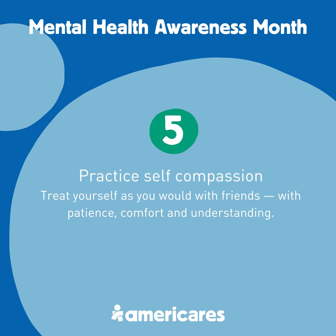 During #MentalHealthAwarenessMonth, let’s break the stigma surrounding mental illness, prioritize self-care and support our friends and family. Check out Americares 5 Steps to Calm tip sheet to learn how to manage anxiety and stress. Visit americares.org/Calm