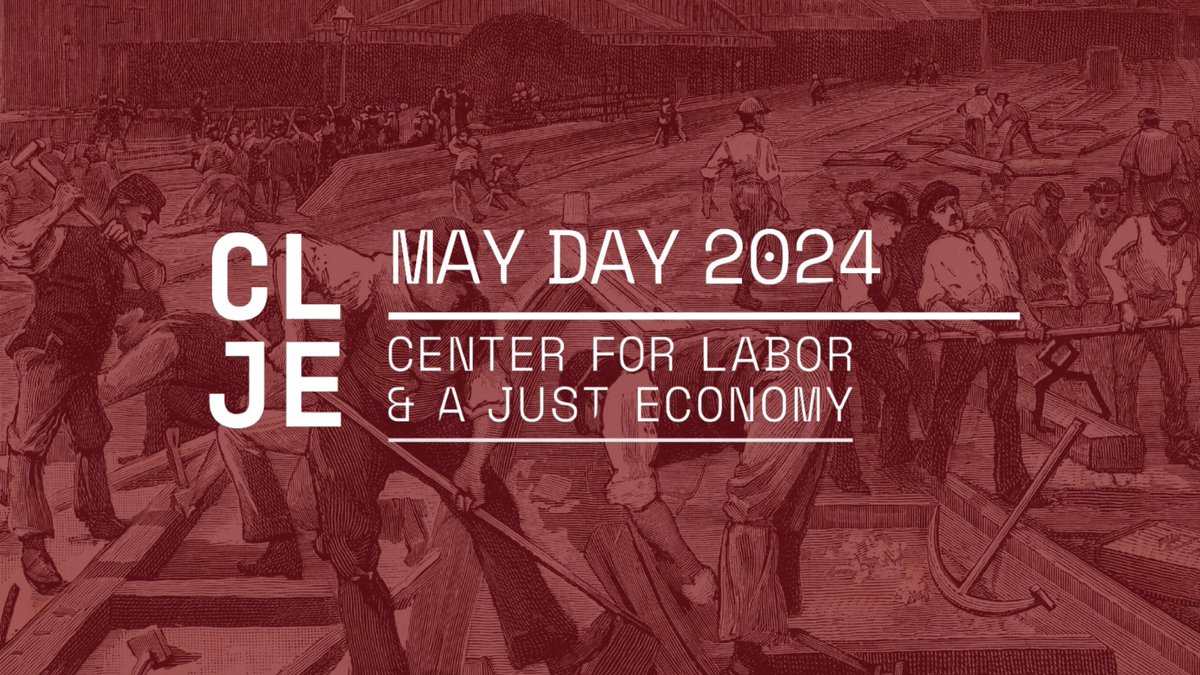 Today is #MayDay! CLJE is proud to be in solidarity with our friends and colleagues across the country and around the world working and advocating for a more equitable economy and democracy. Listen to a message from our director, @sharblock:

📺youtube.com/watch?v=bv64xr…