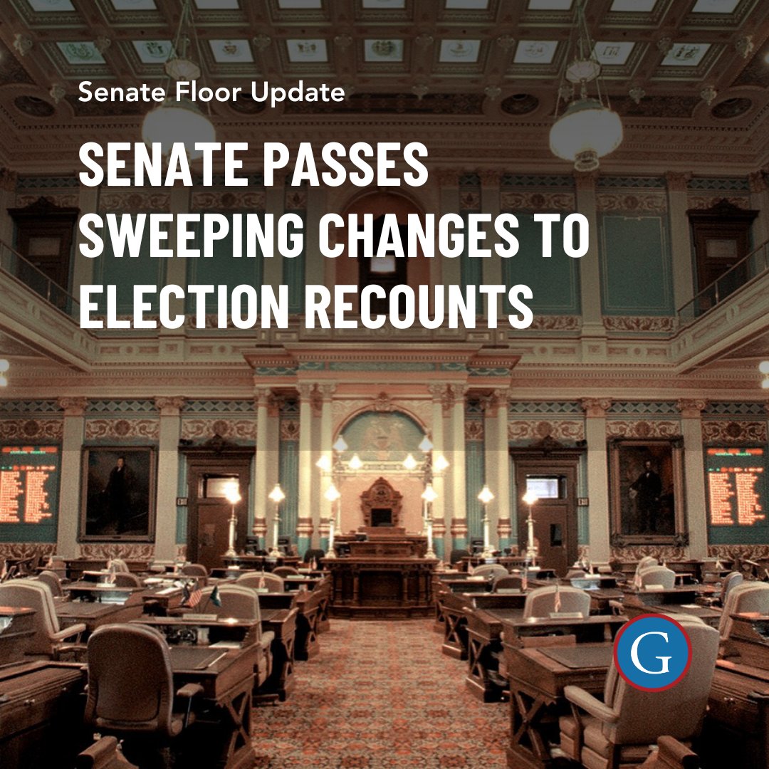 Legislation that would make significant changes to the state's process for election recounts cleared the Senate along party lines, a move supporters said is needed to provide the most accurate voter counts. bit.ly/3Qq7RH3