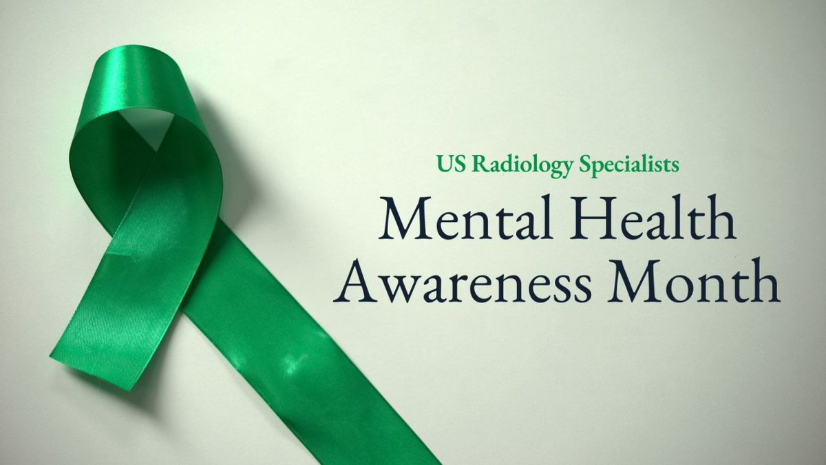 For our providers and staff across the US Radiology network, #MentalHealthAwarenessMonth reminds us that caring for patients starts with caring for ourselves, including our mental health. By supporting our own wellness, we are better prepared to care for our communities.
