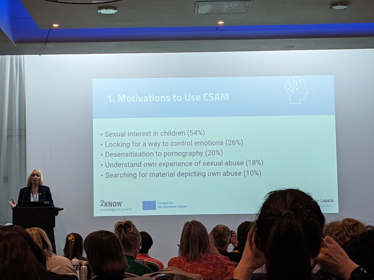 In the second keynote of the first day of #NOTA2024 @NinaVaaranen from @SuojellaanLapsi presented findings from their dark web surveys, shedding light on the platforms that are used for CSAM offending and reported motivations. @NOTAevents