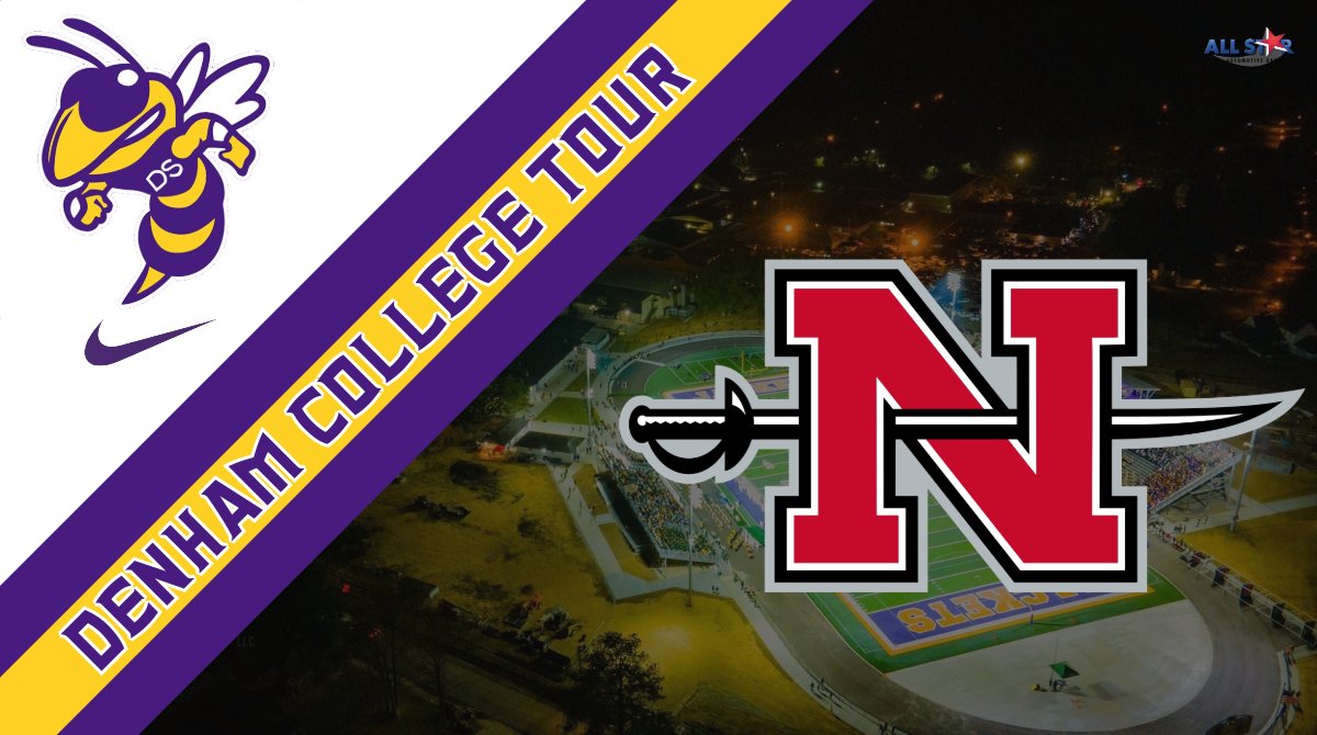 Starting the morning off with @Nicholls_FB stopping in to see our student athletes. Our doors are always open, who will be next? #GeauxColonels #W1NasONE #DenhamCollegeTour