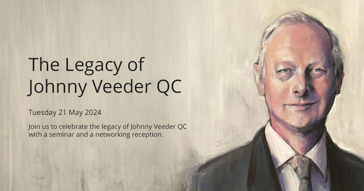 LCIA (@lcianews) on Twitter photo The LCIA and <a href="/EssexCourtLaw/">Essex Court Chambers</a> invite you to celebrate the legacy of Johnny Veeder QC with a seminar and networking reception.
📅 Tuesday 21 May 2024
🕛5.00pm – 8:00pm
📍 Inner Temple, London
We encourage you to register now to avoid missing out!
lcia.org/events/the-leg… The LCIA and <a href="/EssexCourtLaw/">Essex Court Chambers</a> invite you to celebrate the legacy of Johnny Veeder QC with a seminar and networking reception.
📅 Tuesday 21 May 2024
🕛5.00pm – 8:00pm
📍 Inner Temple, London
We encourage you to register now to avoid missing out!
lcia.org/events/the-leg…