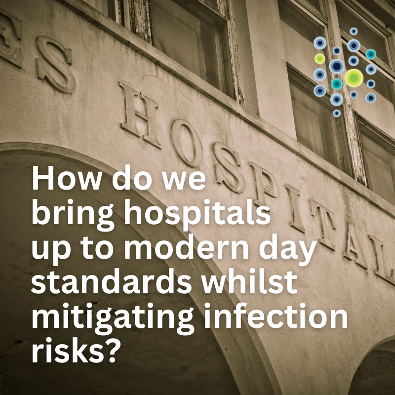 Most hospitals were built before World War 2 – how do we bring these estates up to modern day standards whilst mitigating infection risks? Join the debate at our FREE webinar bringing IPC, #architects and M&E consultants together. 📅9 May 1-2pm Register👉ow.ly/HcrJ50R1Z3p