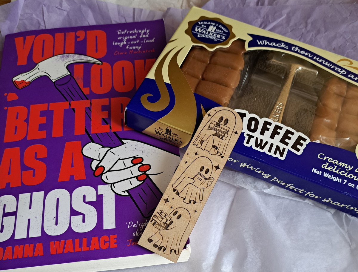 It's GIVEAWAY TIME 🙂

Win this copy of 
You'd Look Better as a Ghost by Joanna Wallace 
+ toffee bars + Ghost bookmark 👻

To enter..
Follow me
RT
Tag friends if you wish
No giveaway accounts
UK only
Ends May 14th at 12pm

Good luck #BookTwitter #BookGiveaway  #Books #BookWorm