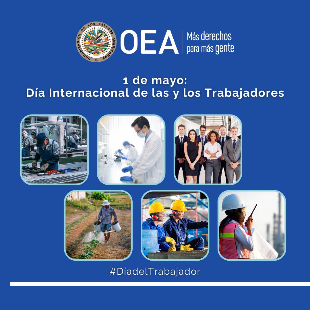 Con trabajadores(as), empleadores(as) y gobiernos, desde la @OEA_oficial fortalecemos el #diálogosocial 🤝🏽 para enfrentar las inequidades que obstaculizan el pleno ejercicio de los #DerechosLaborales y construir un mundo del trabajo con #justiciasocial.