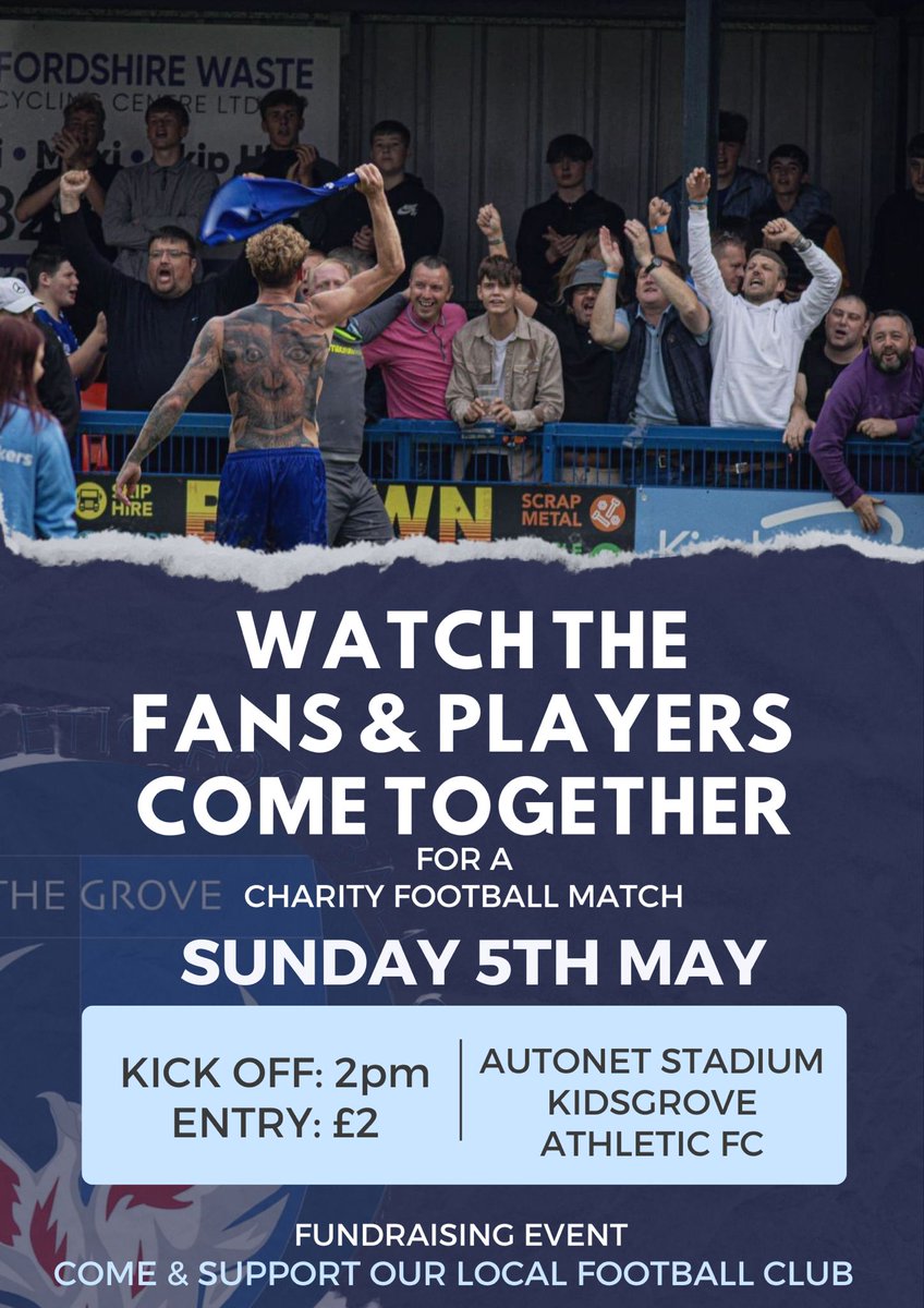 Get yourselves down to the Autonet Stadium this Sunday for our annual fundraising event, including a fans and players match⚽️