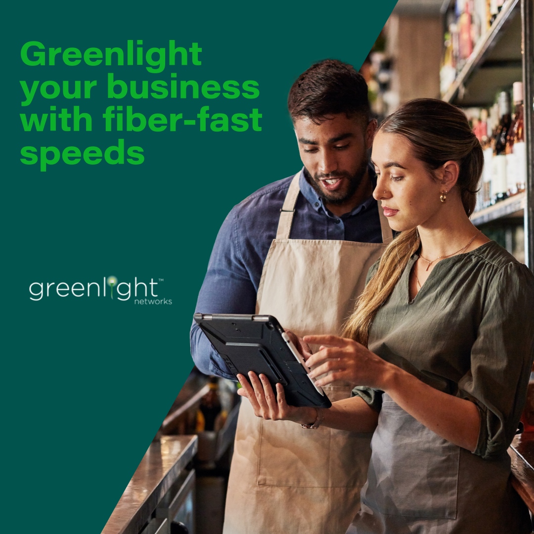 With Greenlight Networks, you can enjoy fiber-fast speeds that will help you increase productivity, streamline operations, and provide better service to your customers. 🚀 Greenlight your business today: hubs.ly/Q02vCKwf0 #GreenlightNetworks #SupportLocalBusinesses