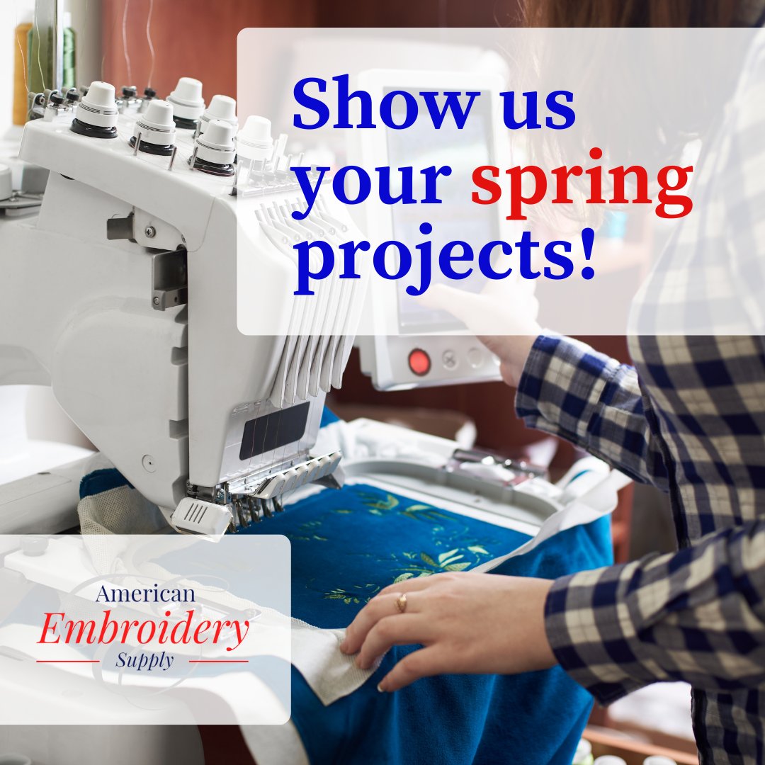 Spring has sprung! Be sure to tag us when you post your new projects so we can see what you've been working on. 

#americanembroiderysupply #embroiderysupply #monograms #machineembroidery