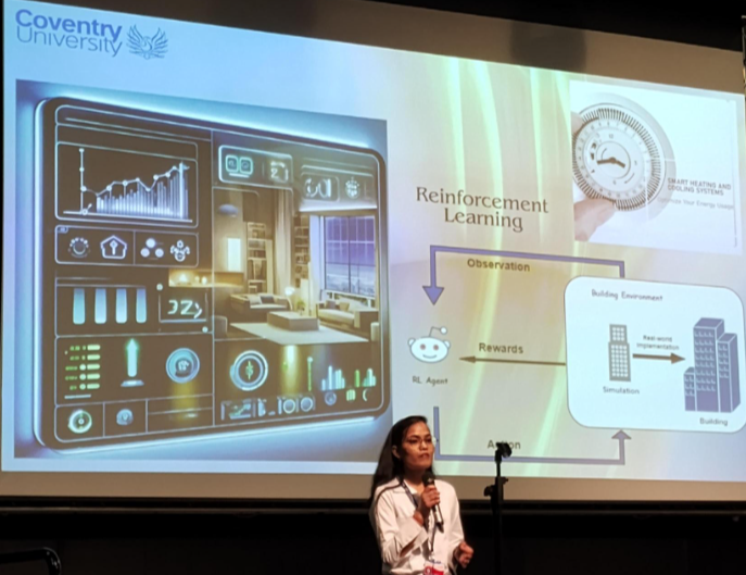 The 3MT Finalist 2024 for CU:  
Shivani Khandelwal, Centre for Computational Science and Mathematical Modelling, researching sustainable energy solutions through smart heating systems.
#CovUniRCAD 
@CovUniResearch