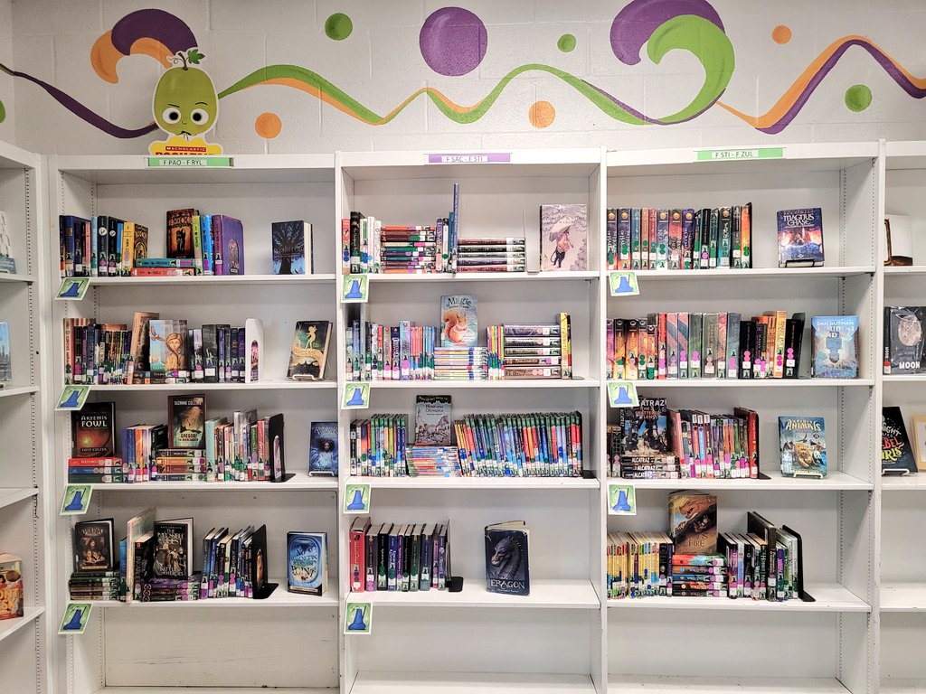 📊We surveyed our 3rd-5th grade students on our library's #genrefication progress, and 90% responded that it is easier to find fiction #books, and 92% prefer it over traditional shelving! 📚  #librarylife #librarytwitter #herdstrong