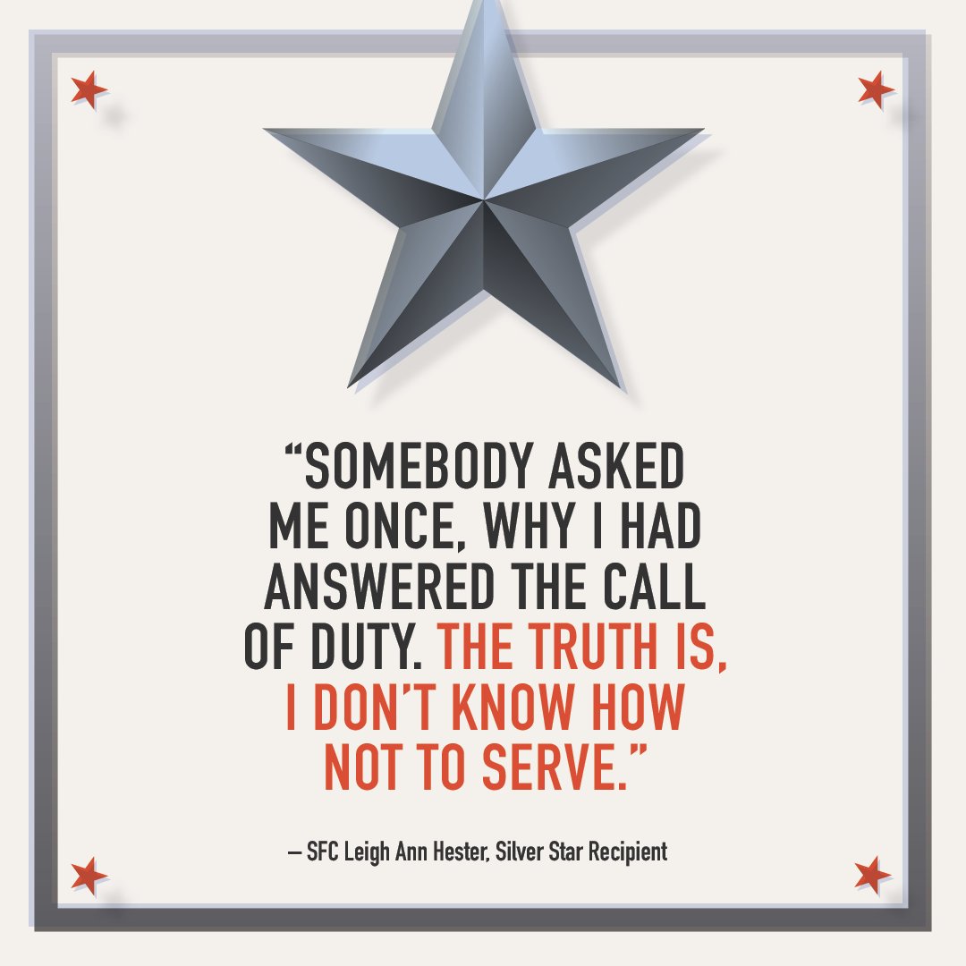 Servicemembers answer the call every day, and, for some, that can result in combat wounds or injuries. On #SilverStarServiceDay, we take a moment to say “thank you” for their enormous sacrifice and assure them their valor wasn’t in vain. 🎖️🇺🇸