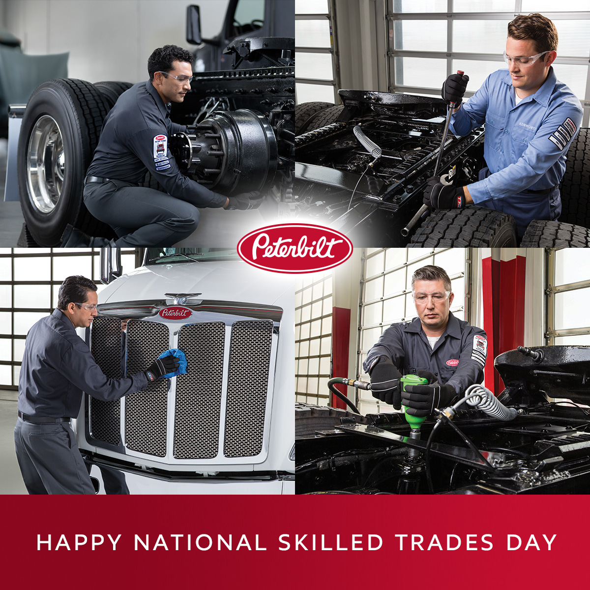 This National Skilled Trades Day, we celebrate every technician, fabricator and mechanic who help Peterbilt trucks deliver unparalleled performance. Your dedication keeps us moving forward! #Peterbilt #PeterbiltTrucks #PeterbiltPride #ClassPays #NationalSkilledTradesDay