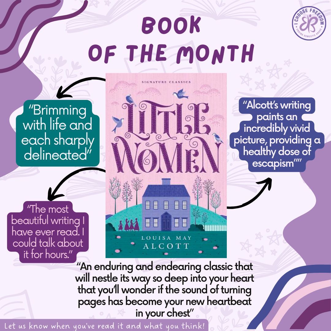 📚 LITTLE WOMEN - BOOK OF THE MONTH 📚 Little Women tells us that a woman’s happiness is not defined by one particular “fairytale” ending, and it hasn’t been for a long time. It is a testament to the strength of community within women, and will fill your heart with pure gold.