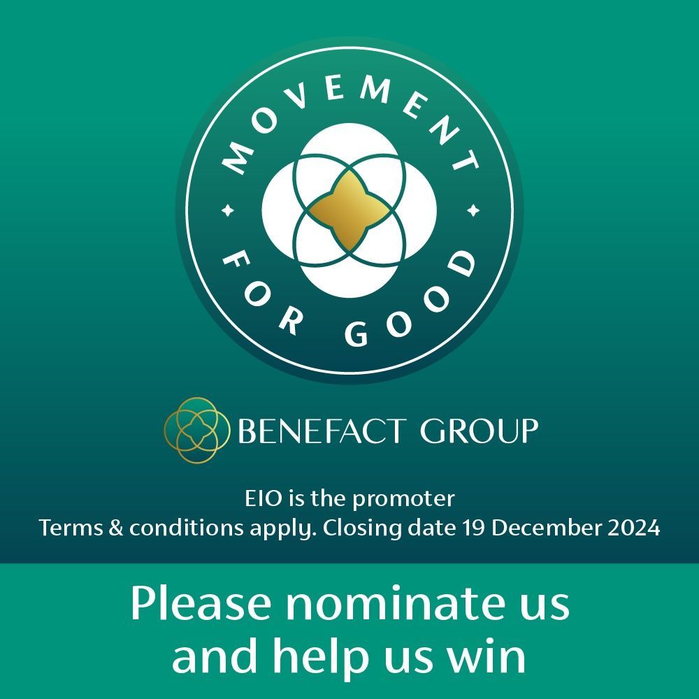 With your help, The Matthew Project could be in with the chance of winning £1,000 as part of the @benefactgroup annual #MovementForGood Awards, which is giving over £1million away to charities and good causes. It's easy to nominate The Matthew Project at buff.ly/38V25uv