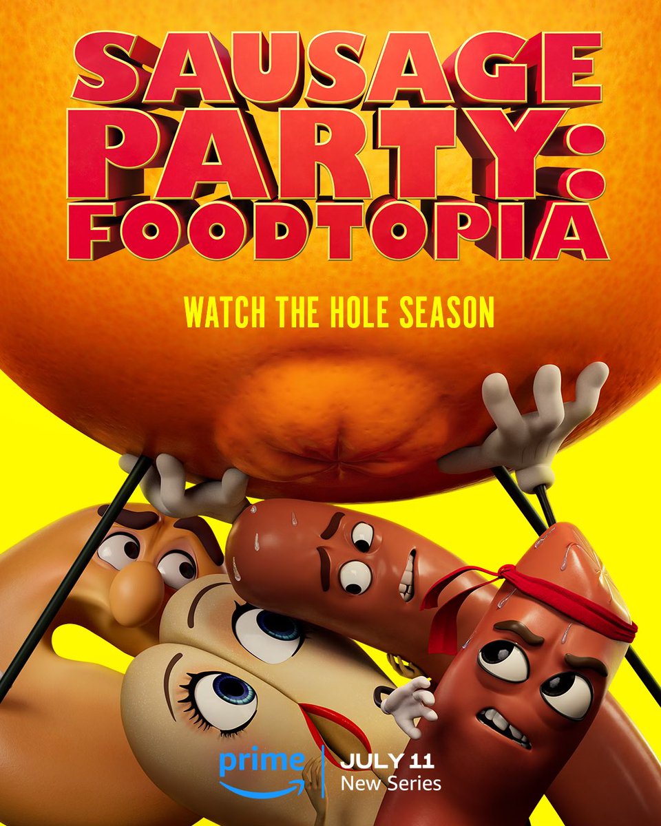 The movie was just the appetizer. Sausage Party: Foodtopia episodes, served hot and ready July 11.