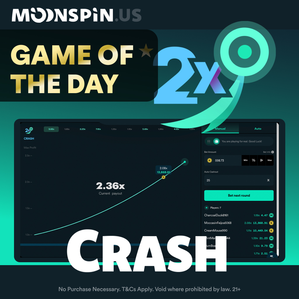 Crash into space 🛸⚡

Can you predict when the next round will crash? Make sure the timing is just right for your chance to win 💪

Go crash now 🎯💥

#Moonspin #BetAndWin #CrashGames #SweepstakeCasino #SocialCasino #FreeToPlay #FreeToPlayGames  #PlayOnline #Crash #PlayAndWin