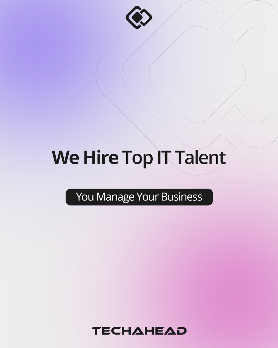 TechAhead's tweet image. Here&apos;s how our methodology works:

→ We begin by evaluating your manpower requirements and business objectives.
→ We provide a pool of talented and certified employees who can meet your project needs.

🖥️ Visit our website at techaheadcorp.com 

#techahead