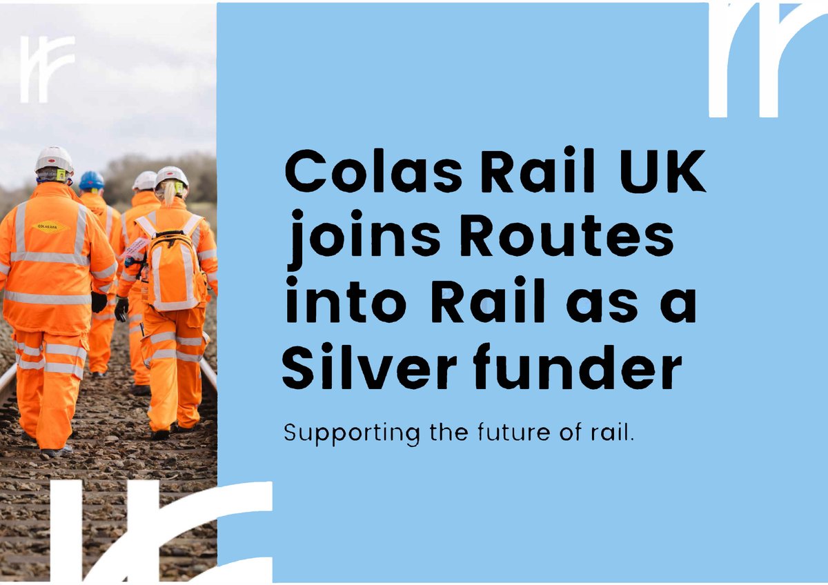 #WeCareWednesday Colas Rail UK🤝 @RoutesIntoRail

🥈We're delighted to share that Colas Rail UK has signed up to @NSARLtd's Routes Into Rail initiative to support #EarlyCareers in the #RailIndustry

👉Read more: cutt.ly/GeqI9pPh

#ColasRailCares #ColasRailShares