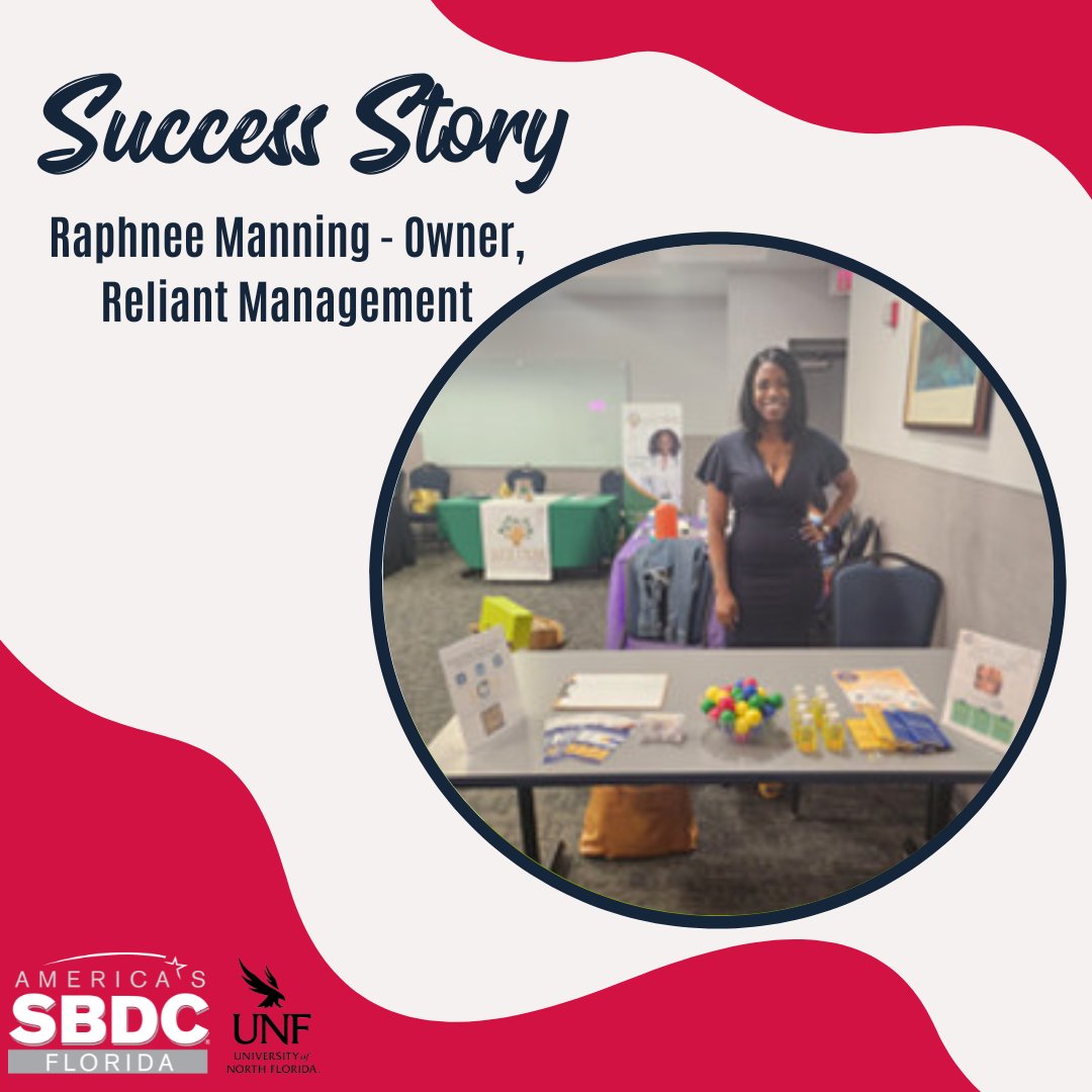 ✨Success Story ✨ Raphnee Manning - Owner, Reliant Management 'I highly recommend the Small Business Development Center! My consultant provided invaluable guidance tailored to my business vision.' Check out the full story:unf.edu/sbdc/success-s…