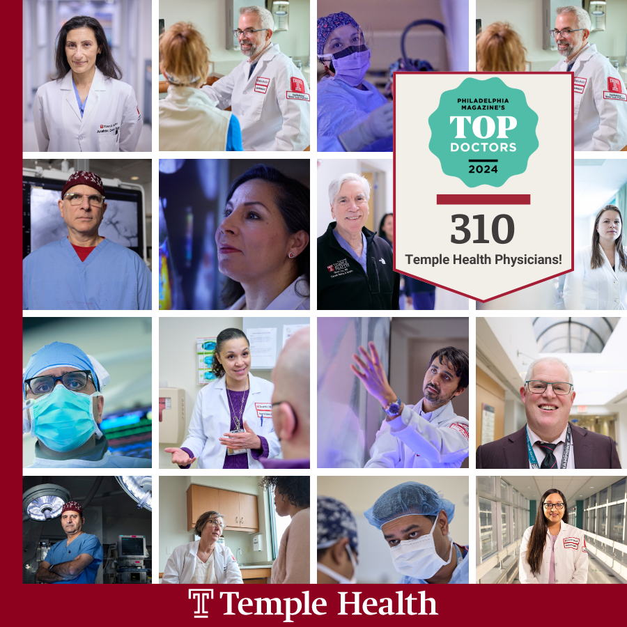 310 Temple Health physicians have been named to Philadelphia magazine’s “Top Doctors” list for 2024! Congratulations to all of our Temple Health 'Top Doctors' across 43 specialties, your commitment to excellence inspires us all 👏 bit.ly/44voE1l