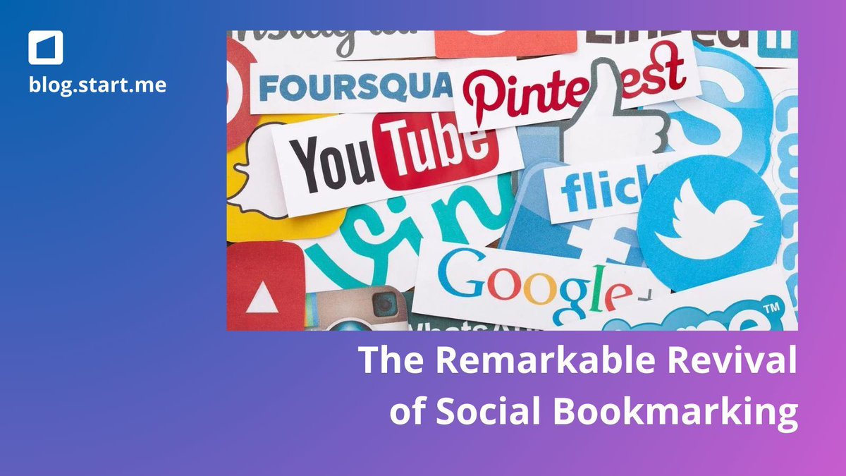 After Delicious's demise, some thought social #bookmarking was over. The good news: it's alive and thriving, evolving with time! In this article, you'll learn all about the future of bookmarking as we see it. blog.start.me/social-bookmar…