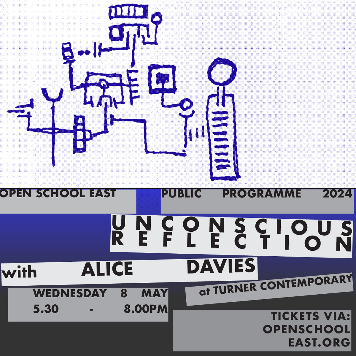 TCMargate's tweet photo. Only one week until 'Unconscious Reflection,' the art-making workshop with Arts Psychotherapist and Educator Alice Davies.
📆 Wednesday 8 May, 5:45pm - 8:00pm
Free tickets: https://t.co/Ix5wBBx1ix
#OSE #OpenSchoolEast #AliceDavies #PublicProgramme #ArtsEducation #ArtTherapy https://t.co/0W4GJr7QDB