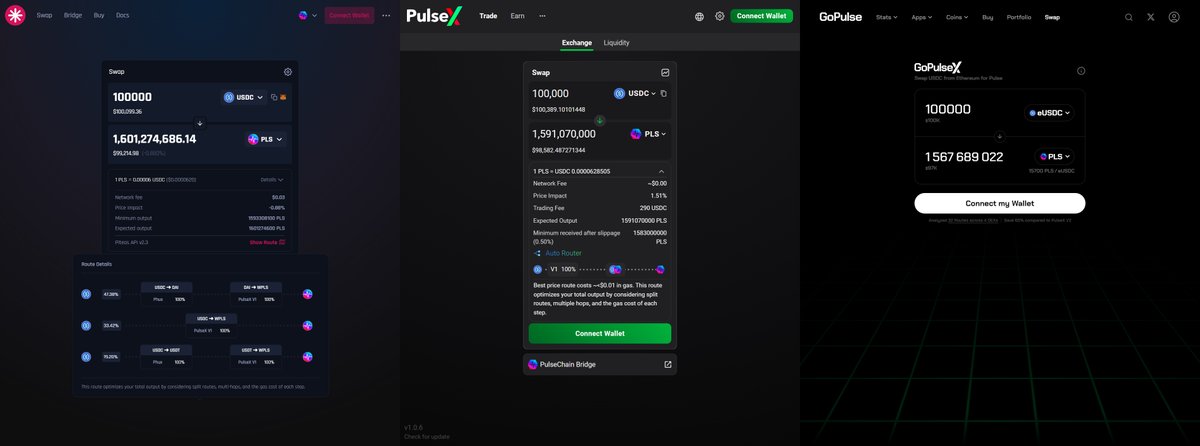 Hey Pulsechain fam! We're here to explain the difference between Piteas and other swap options. This will be somewhat technical but also educational content. We'll try to keep it simple and avoid technical jargon as much as possible. Let's get started.

To test, we received…