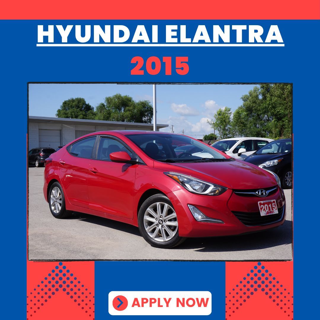 Elevate your driving experience with the sleek and reliable 2015 Hyundai Elantra! 
🔹 Sophisticated Design
🔹 Smooth Performance
🔹 Spacious Interior
🔹 Advanced Technology
🔹 Top-Notch Safety
🔹 Unmatched Value
#HyundaiElantra #2015Edition #SleekStyle #ReliablePerformance