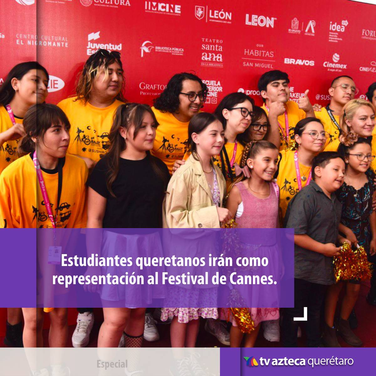 ¡Un orgullo queretano! Los estudiantes del colegio de cine queretano Cenecé, se van al Festival de Cannes, representando a México y a Querétaro. 🤩🙌

#TvAztecaQuerétaro #Cine #FestivaldeCannes
