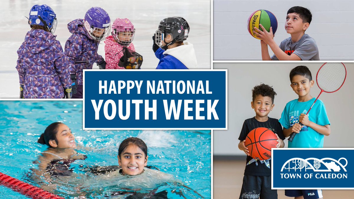 May 1 – 7 is #NationalYouthWeek! Children and youth are invited to join Recreation Caledon for a free drop-in program this week! We're offering youth shinny, public swims, volleyball and more! View the drop-in schedule: ow.ly/eFlA50RohXH