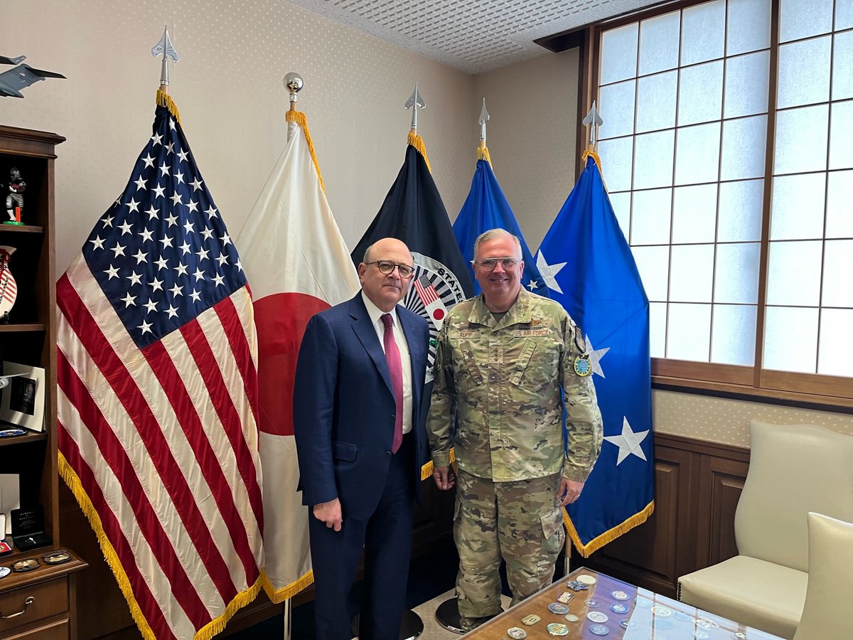 To kick off his trip through U.S. Indo-Pacific Command, IG Storch met with @USForcesJapan Commander Lieutenant General Ricky N. Rupp to discuss the challenges facing his command in a rapidly changing security environment and how readiness and mission success are impacted.