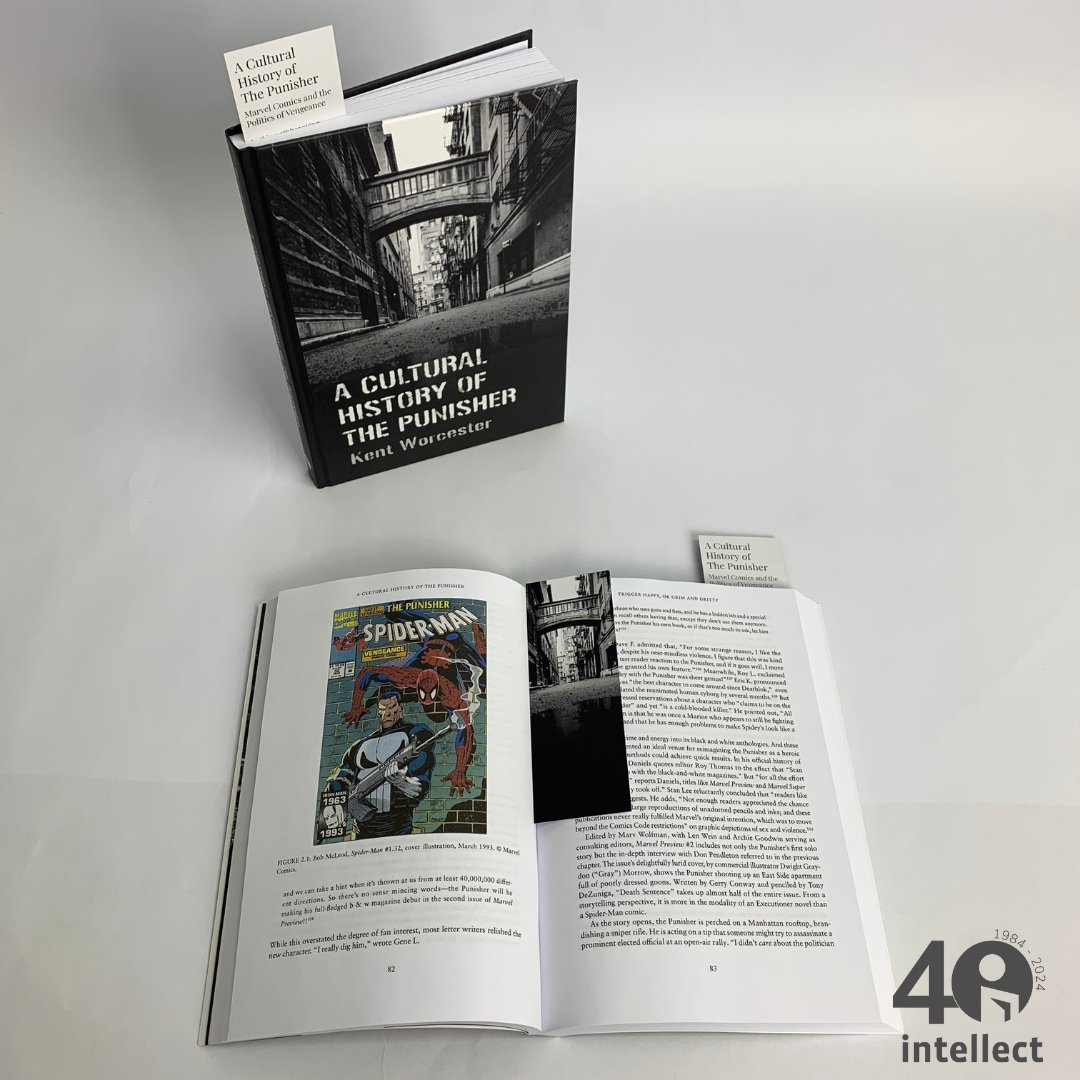 A Cultural History of the Punisher: Marvel Comics and the Politics of Vengeance by Kent Worcester. Available in hardback and paperback here 👉 intellectbooks.com/a-cultural-his… #MarvelComics #ThePunisher