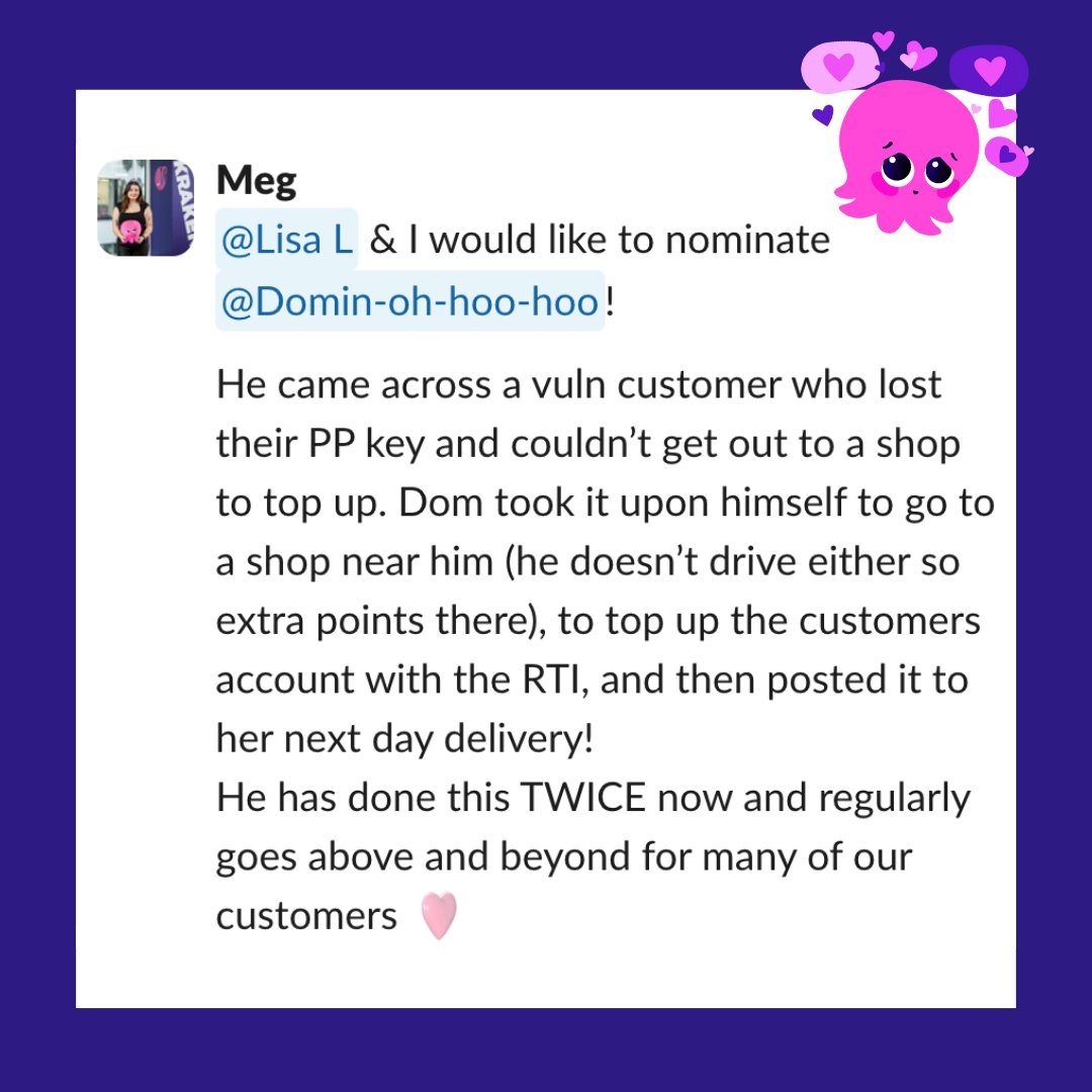 For #Glastonbury last year, we asked 🐙HQ to choose a colleague who deserved a ticket. Here are some of their super heart-warming nominations 🥹

Now, we're asking our customers to do the same – you've got til 3/5 11.59pm to nominate a deserving #OctoPlusOne to win some free