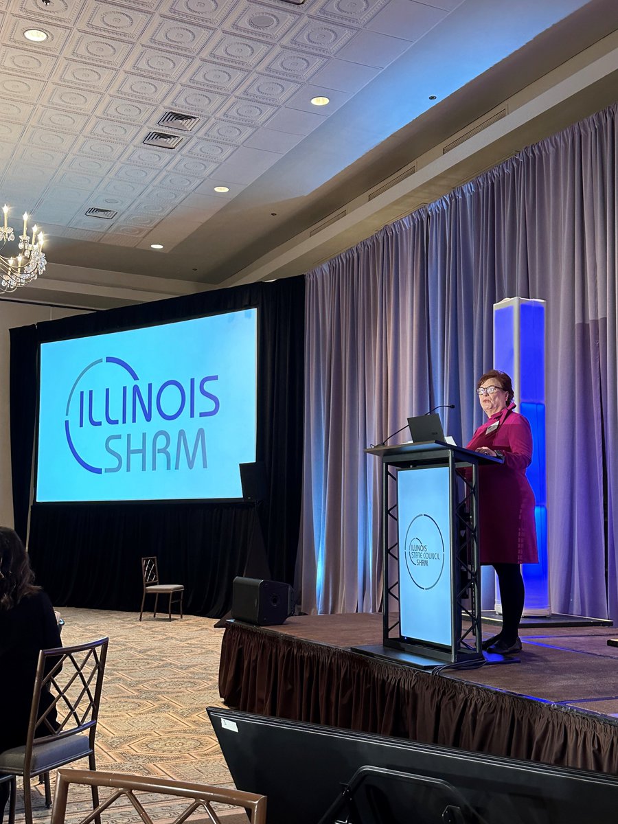 Kicking off the Illinois SHRM conference keynote with a message from our State Director Nancy Wraight!  
#ILSHRM24 #SHRM #HRConference