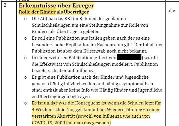 @SHomburg In diesem Zusammenhang finde ich auch den RKI-Vermerk vom 13.03.20 relevant, der auf mögliche negative Konsequenzen hinwies.

Man gibt dort an, dass man nicht nur die Konsequenzen der Schulschließungen nicht kenne, sondern die Erfahrungen aus 2009 negative Folgen aufzeigten!