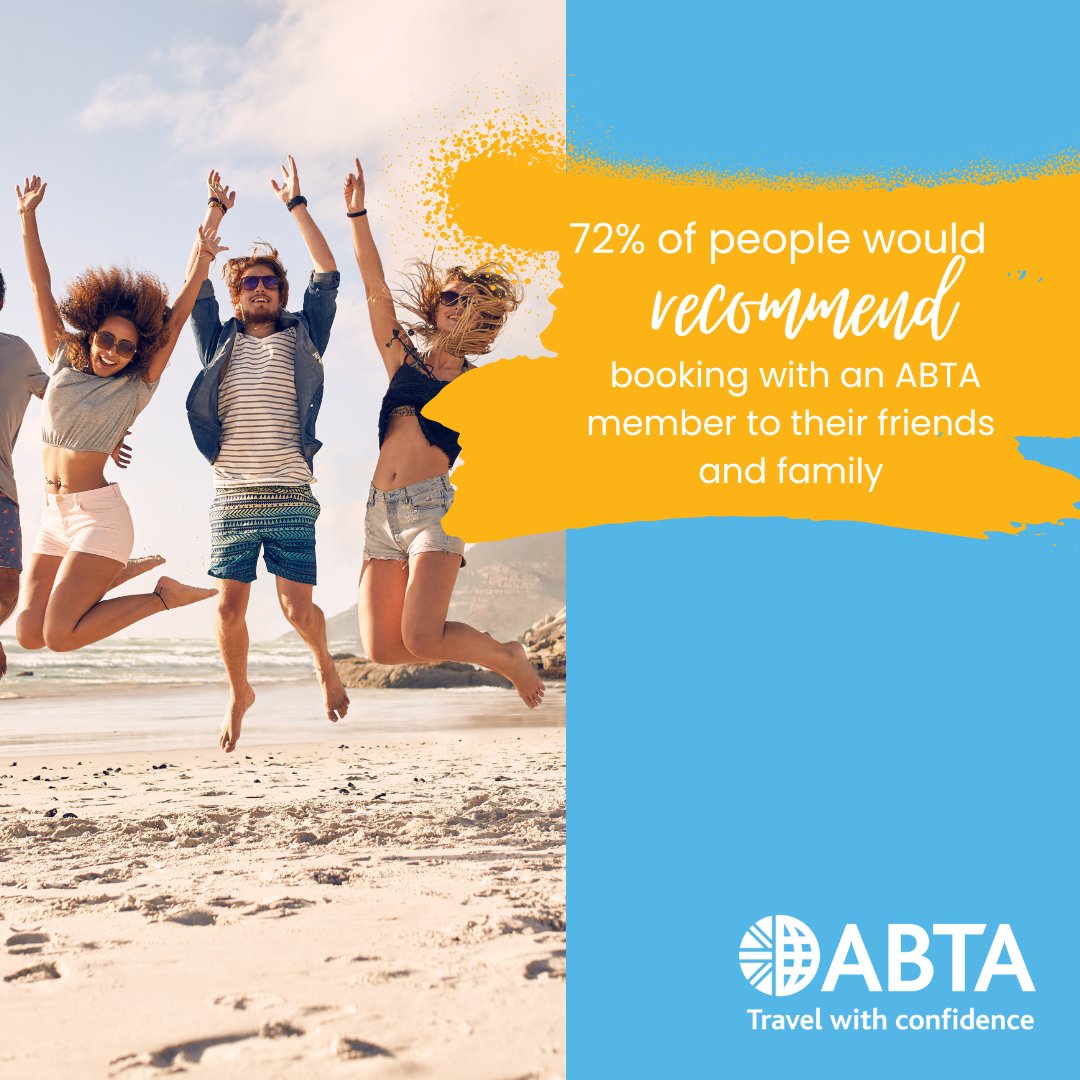 🤩 Look for the ABTA logo before you book your next holiday The ABTA Code of Conduct sets high standards that all ABTA members must follow to help them provide customers with high quality, reliable travel experiences. Read about the Code here: abta.com/about-us/code-…