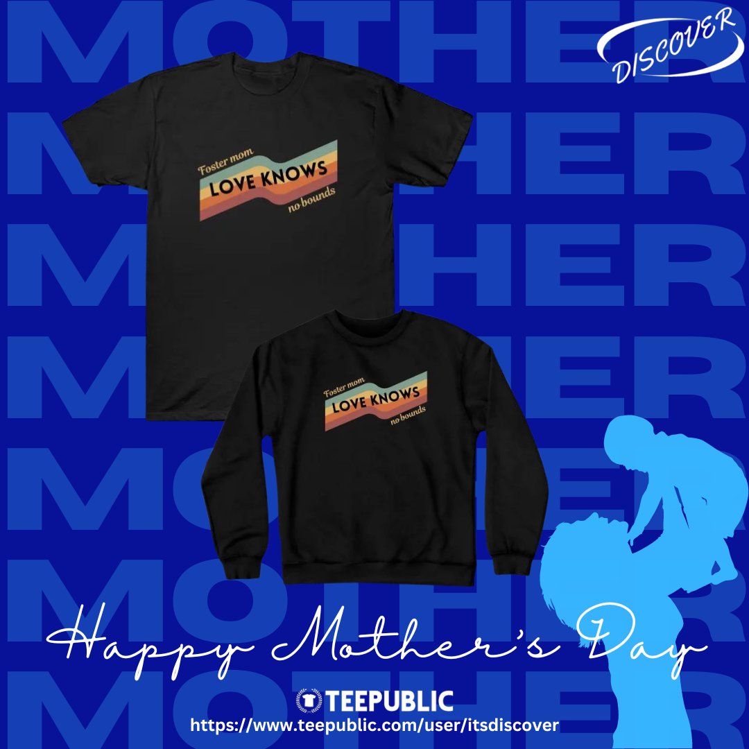 Foster mom : love knows no bounds.
teepublic.com/t-shirt/598230…

#Foster #FostersSaveLives #Fostering #FosteringSavesLives #MothersDay #mothersday2024 #mothersdaygiftideas #mothersdaygift #motherdaughter