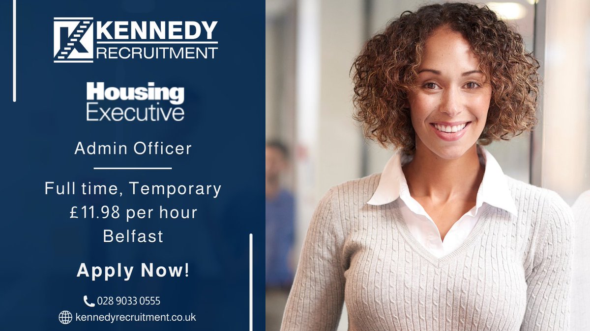 Looking for your next role in the Public Sector? Kennedy Recruitment are the first choice supplier for the Northern Ireland Housing Executive.

Apply ⬇⬇
ow.ly/bXqZ50Rtnhh

#NorthernIreland #Belfast #NIJobs #JobsFairy