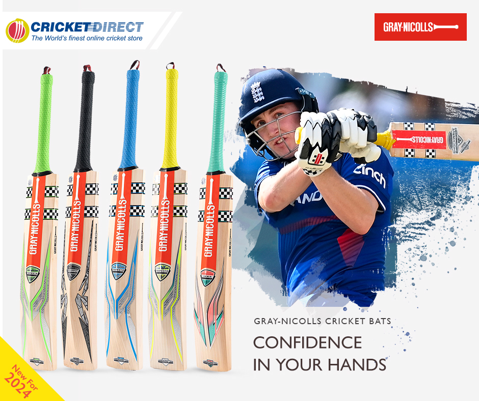 Discover the legacy of Gray-Nicolls Cricket Bats. Unmatched British quality & performance. View our stunning new profiles now

ow.ly/7VyA50RtnCS

#Cricketdircet #cricketshop #bats #cricketlove #cricketlife #GrayNicolls #CricketBats #CricketGear #Performance #SportsEquipment