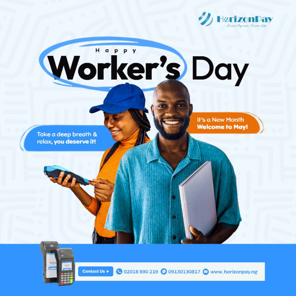 Take a moment to appreciate your accomplishments and recharge for new challenges. Happy Worker’s Day

#9rapoint #horizonpay #happyworkersday