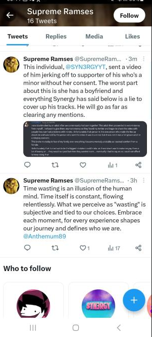 Justice4SYN's tweet photo. @djclancy999 @bread4kids @Twitch @TwitchSupport I will always fight for right and wrong when the victim of a crime is in question and you refuse to act upon the people responsible. 
Does twitch condone this behaviour from #twitch https://t.co/l8sPbEgFVF
