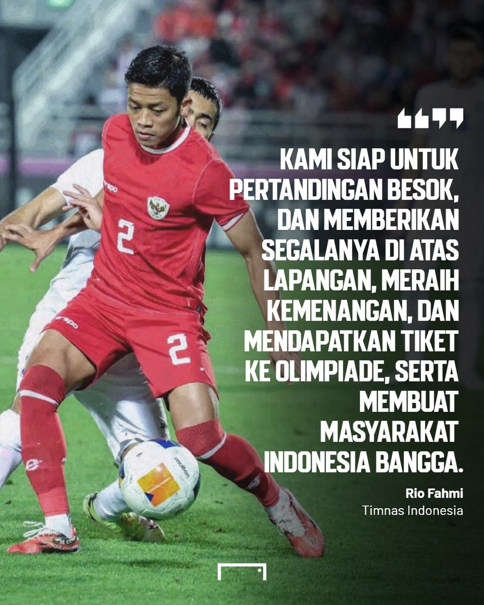 𝐀𝐘𝐎 𝐈𝐍𝐃𝐎𝐍𝐄𝐒𝐈𝐀, 𝐁𝐈𝐒𝐀! 🇮🇩 🦅

#IndonesiaU23 #PialaAsiaU23 #AsianCupU23 #AFCU23