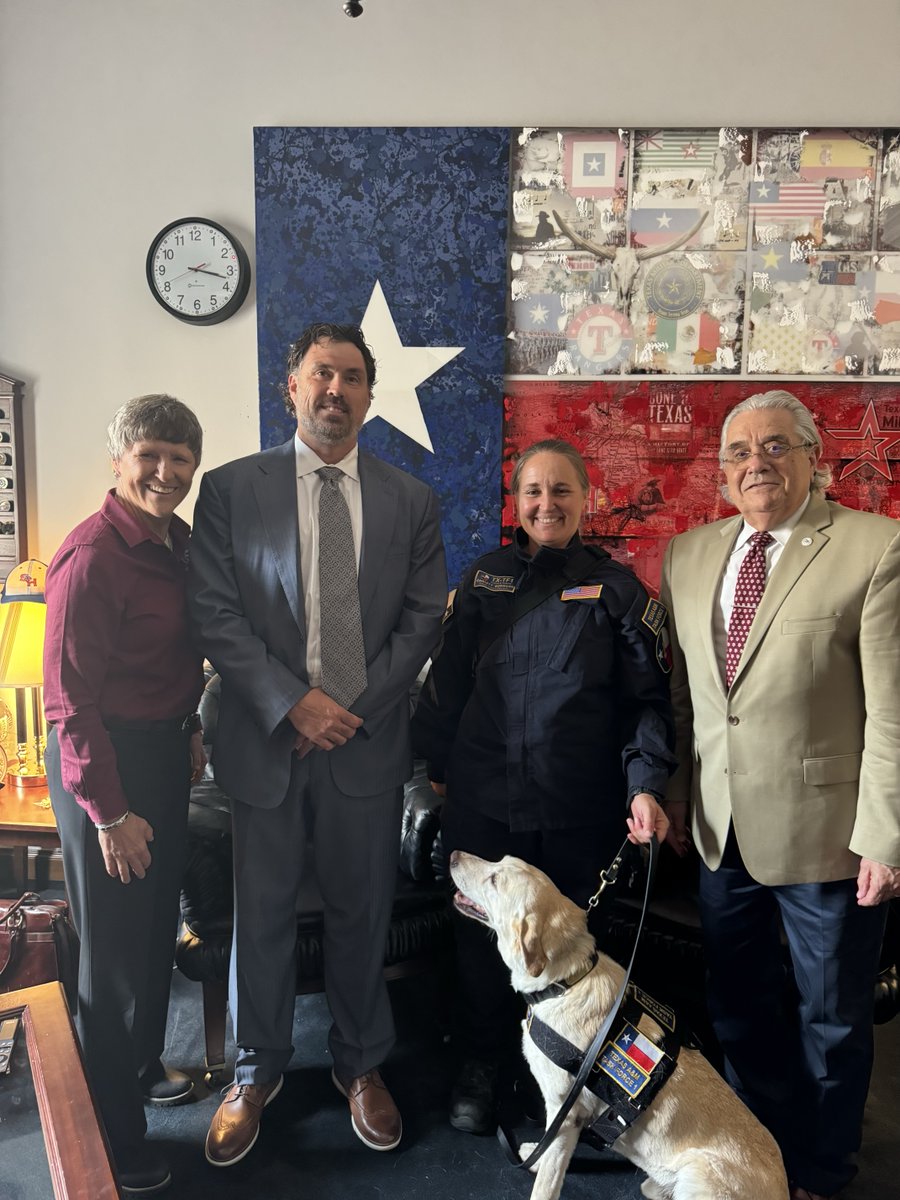 I had a great meeting yesterday with Texas A&M discussing the importance of the Veterinary Emergency Team!